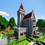 Collaborative Building**

"A group of diverse Minecraft avatars are working together to build a large, intricate castle in a lush, green Minecraft landscape, fully clothed avatars, appropriate attire, safe for work, perfect anatomy, correct proportions, natural pose, family-friendly, digital art, high detail, bright and cheerful."

**