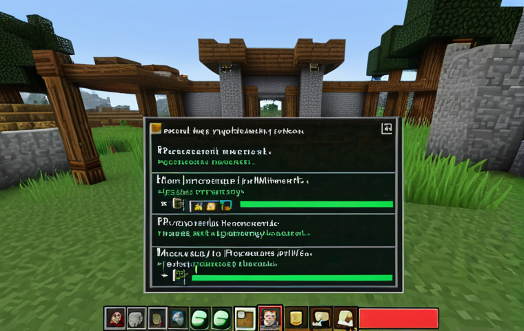 마인크래프트 멀티플레이 규칙 - **Prompt:** A group of diverse Minecraft players collaborating on a large, impressive castle build w...